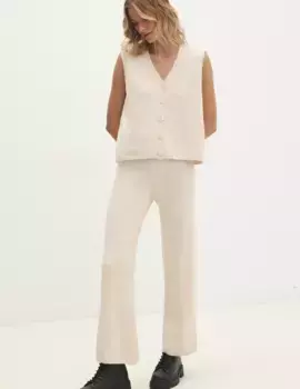 Брюки из смесовой шерсти Answear Lab, бежевый