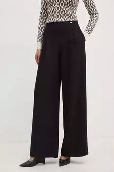 Брюки из смесовой шерсти Armani Exchange, черный