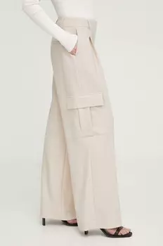 Брюки из смесовой шерсти Herskind, бежевый