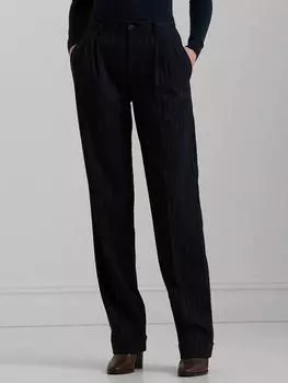 Брюки из смесовой шерсти ivelisse Ralph Lauren, цвет Navy/Cream