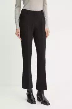 Брюки из смесовой шерсти Luisa Spagnoli, черный
