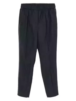 Брюки из смесовой шерсти Peserico, синий