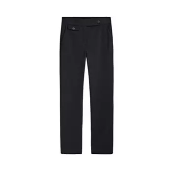 Брюки из смесовой шерсти с клапаном Massimo Dutti Wool and Flap Detail, темно-синий