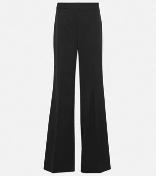 Брюки из смесовой шерсти STELLA MCCARTNEY, черный