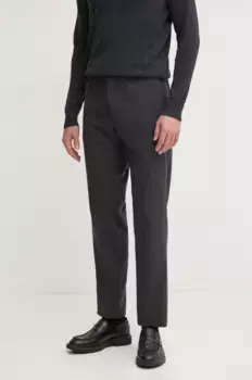 Брюки из смесовой шерсти United Colors of Benetton, серый