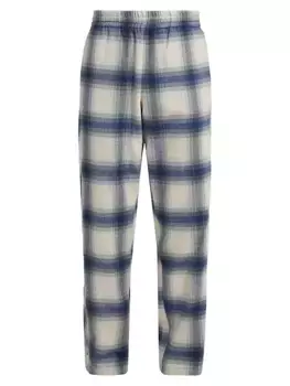 Брюки из смесовой шерсти в клетку Blue Sky Inn, цвет check