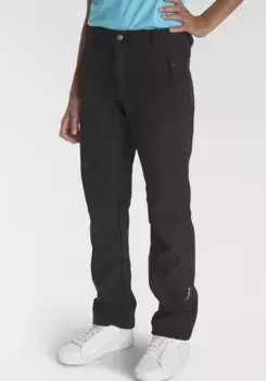 Брюки из софтшелла Icepeak "KABWE JR - для детей", с карманами на молнии, черный