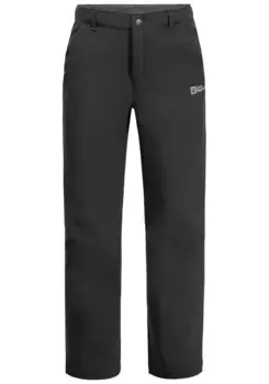 Брюки из софтшелла Jack Wolfskin "FOURWINDS PANTS K", черный
