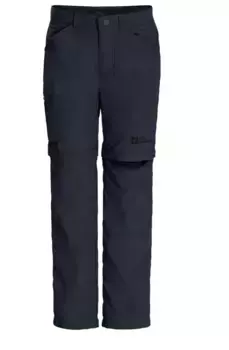 Брюки из софтшелла Jack Wolfskin "SAFARI ZIP OFF PANTS K", быстросохнущие, синий