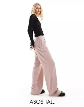 Брюки из стираной норки ASOS DESIGN Tall Dad