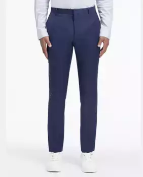 Брюки из структурированной шерсти Calvin Klein, синий