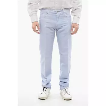 Брюки из светло-голубого хлопка Corneliani, Light Blue