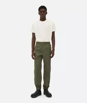 Брюки из технического хлопкового фая Bottega Veneta