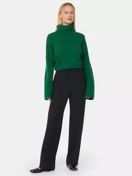 Брюки из текучего крепа maria Whistles, черный