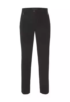 Брюки из ткани «Амбра», карманы на молнии, женские Adagio, черный