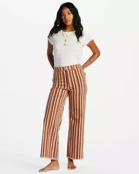 Брюки из ткани Billabong "Free Fall Print", цвет Fire Side