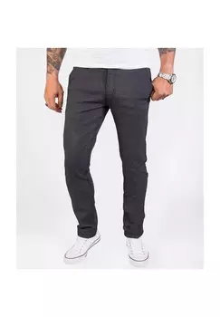 Брюки из ткани Брюки-чиносы приталенного кроя Rock Creek, антрацит