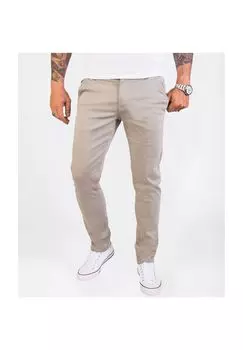 Брюки из ткани Брюки-чиносы приталенного кроя Rock Creek, бежевый