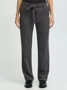 Брюки из ткани бырованы B.Young, черный