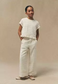 Брюки из ткани FABIA Mango Kids, цвет cru