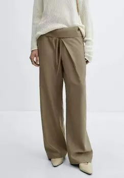 Брюки из ткани GINNY Mango, зеленый