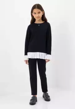 Брюки из ткани Гулливер, прямого кроя Gulliver, синий