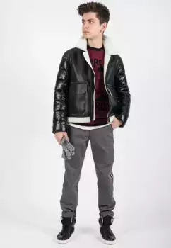 Брюки из ткани Гулливер, прямого кроя Gulliver, цвет Grau-Meliert