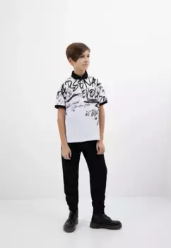 Брюки из ткани "Гулливер" "Спортивные штаны с регулируемым поясом", с регулируемым поясом Gulliver, черный