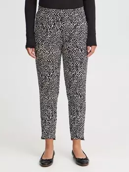 Брюки из ткани ihkate с принтом pa25 Ichi, черный