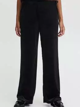 Брюки из ткани ихлаванный Ichi, черный