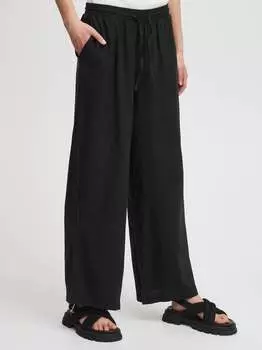 Брюки из ткани ихлино Ichi, черный