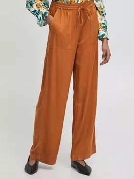 Брюки из ткани ирданте Atelier Rve, коричневый