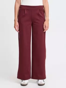 Брюки из ткани ixkate в ширину Ichi, бордовый