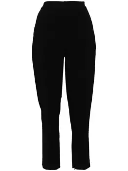 Брюки из ткани кади Elie Saab, черный