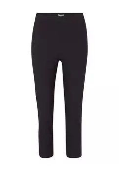 Брюки из ткани "Кара 6/8", Бенгалин, длина 3/4, женские GALERIA essentials, морской