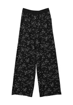 Брюки из ткани креповой структуры, цветочные, детские s.Oliver, цвет Grey Black