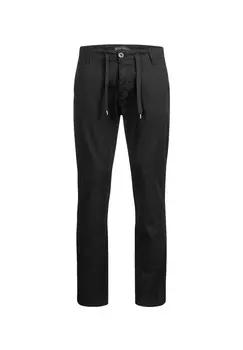 Брюки из ткани, льняные брюки, стандартного кроя Rock Creek, черный