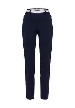 Брюки из ткани Lillyth с карманами на молнии и эластичным поясом Raphaela By Brax, синий