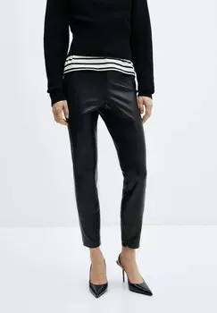 Брюки из ткани LONDON Mango, черный