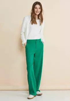 Брюки из ткани LOOSE FIT Street One, цвет grn
