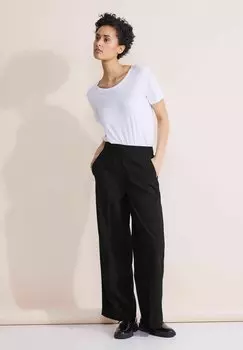Брюки из ткани LOOSE FIT Street One, цвет schwarz