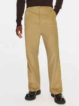 Брюки из ткани мешковатого кроя Ami Paris, коричневый