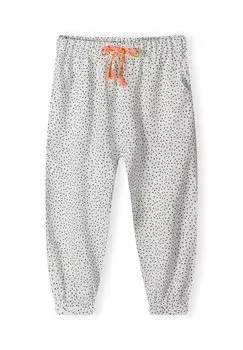 Брюки из ткани MINOTI, цвет white/ black