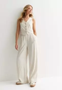 Брюки из ткани New Look, кремовый