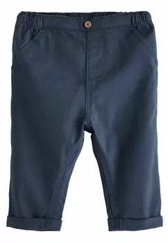 Брюки из ткани Next, цвет navy blue