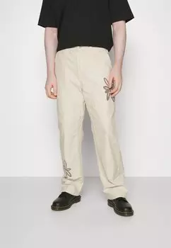 Брюки из ткани ONE TWO Obey Clothing, бежевый