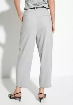 Брюки из ткани Pocket Detail Rise Belted Koton, серые
