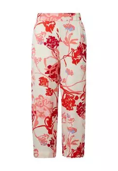 Брюки из ткани, пояс на резинке, экзотические, женские s.Oliver BLACK LABEL, белый