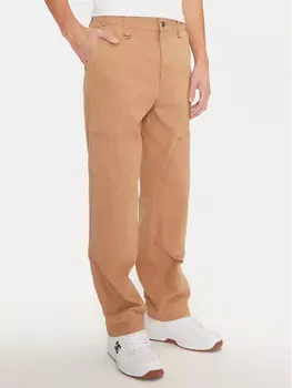 Брюки из ткани прямого кроя Champion, бежевый