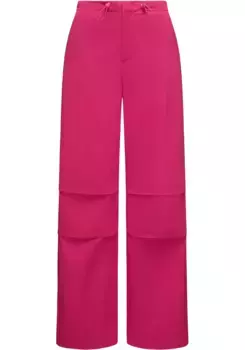 Брюки из ткани Ragwear "Парагата", стильные брюки-парашюты на кулиске, цвет Magenta